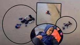 Görüntüler Hatay'dan! Yaşlı kadın ölümle burun buruna geldi