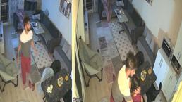 6.1'lik depreme uyurken yakalandı! Panik kamerada...