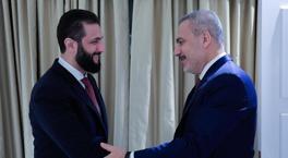 Dışişleri Bakanı Hakan Fidan, Suriye Cumhurbaşkanı Şara ile ABD'de bir araya geldi