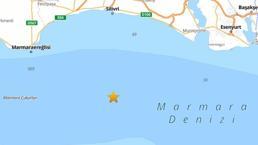 Marmara Denizi'nde 3.4 büyüklüğünde deprem! Detaylar belli oldu