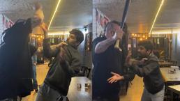 Beyoğlu'nda çalışanını beyzbol sopasıyla darbeden dizi oyuncusu gözaltına alındı