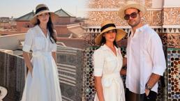 Aşıklar Fas'ta ortaya çıktı! Faruk Sabancı ve Esra Bilgiç çiftinden yeni kare