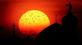 Musul'da gün batımı! Gökyüzünde oluşan destansı kızıllık