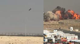 Dubai'de Hindistan Hava Kuvvetleri'ne ait savaş uçağı düştü! Bölgeden dumanlar yükseliyor