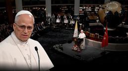 Papa, dünyanın en büyük üçüncü kütüphanesinde konuştu