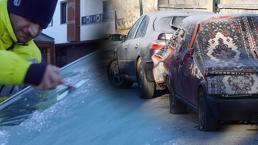 Kent resmen dondu! Araçları sararak korumaya çalıştılar