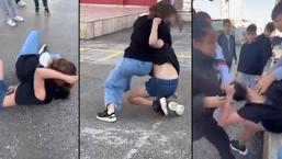 Okul bahçesinde korkunç görüntü! 11 kişi dövdü: 'Vurun acımayın'