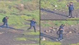 Okulun hemen yanında şok görüntü! Çocuklar tabancayla art arda ateş açtı