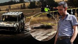 Yanmış otomobilin yanında başsız erkek cesedi bulundu! Polis kesik başı arıyor