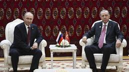 Türkmenistan'da diplomasi trafiği! Erdoğan ile Putin görüştü