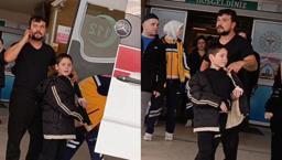 Nacakla oynayan çocuk bin pişman oldu! Parmağı kopma noktasına geldi