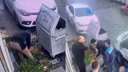 İSKİ çalışanından tepki çeken görüntüler! Önce boruyu kesti, sonra tamire geldi