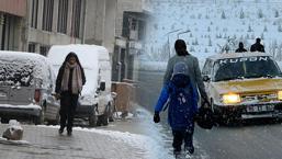 Fotoğraflar bugün çekildi: Kent merkezleri beyaza büründü! Kar kalınlığı 20 santimetreye ulaştı