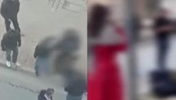 Küçükçekmece'de 'taciz' iddiasına sokak dayağı!