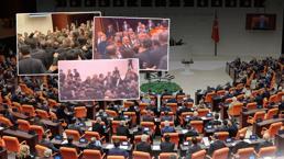 Meclis'te yumruk yumruğa kavga