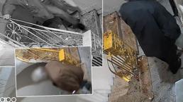 Kapının önünü çöplüğe çevirdi, tehdit mesajları yazdı