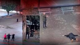 Öfkeli baba silahla dehşet saçtı! Kızını rahatsız eden genci okul bahçesine kadar izledi