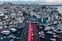 Türkiye, Filistin için ayağa kalktı! Galata Köprüsü'nde 520 bin kişi