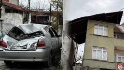 Gaziosmanpaşa'da binanın çatısı uçtu! Facianın eşiğinden dönüldü