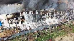 Esenyurt'ta işçilerin kaldığı konteynerde çıkan yangın söndürüldü