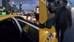 Engelli aileyi yol ortasında indiren taksiciye ceza kesildi ve aracı trafikten men edildi