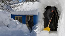 Kar kalınlığı 3 metreyi buldu! Mahalledeki evleri tek tek yuttu: 2003'ten bu yana böyle bir kış görmemiştik