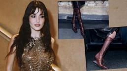 Gören bir daha baktı! Hande Erçel'in Paris'te giydiği çizmeler olay oldu