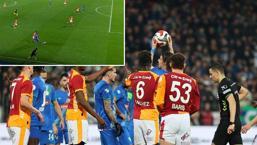 Rizespor-Galatasaray maçına damga vuran pozisyon! Gol VAR'a takıldı
