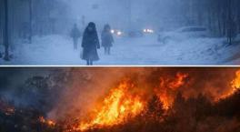 Bir yanda -50 derece soğuk, diğer yanda 50 derece sıcak! Dünya iki mevsimi aynı anda yaşadı