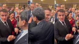 Almanya'dan skandal görüntü! Macron ile terör örgütü SDG/YPG elebaşı Abdi kucaklaştı