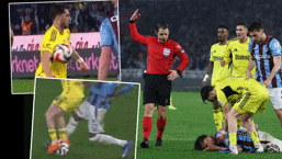 Trabzonspor - Fenerbahçe maçının tartışmalı pozisyonları Trio'da değerlendirildi! 'Kitabın ortasından bir hata'