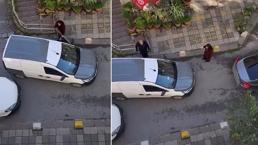 Kadıköy’de park yeri kavgası! 'Burası benim evimin önü'