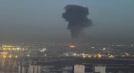 Irak'taki ABD üssünden dumanlar yükseliyor! 'Doğrudan hedef alınmış olabilir'