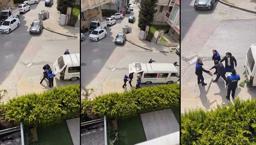 Beylikdüzü’nde zabıta ile seyyar satıcı tartışması kamerada: ‘Kafama neden vuruyorsun?'