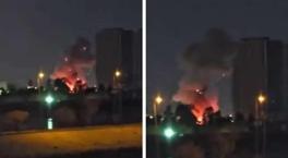 İran'dan Irak'taki ABD Büyükelçiliği'ne saldırı! Patlama anı ortaya çıktı