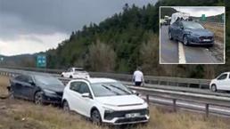 Bolu'da zincirleme kaza! 10 araç karıştı