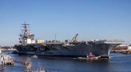 ABD uçak gemisinde yangın çıktı, yaralılar var! Bir ayda ikinci kriz