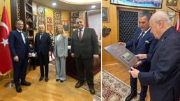MHP Genel Başkanı Bahçeli Demirören Medya heyetini kabul etti! "Türk dizileri desteklenmeli"