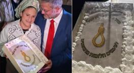 İsrailli bakandan 'idam cezası' temalı doğum günü! Skandal urgan pastası: Bazen hayaller gerçek olur
