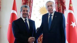 Cumhurbaşkanı Erdoğan, IKBY Başbakanı Mesrur Barzani'yi kabul etti