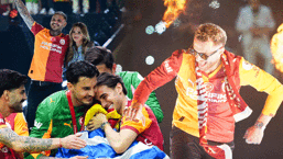 Galatasaray şampiyonluğunu taraftarıyla kutladı! Barış Alper Yılmaz'ın horunu, Torreira'nın gözyaşları