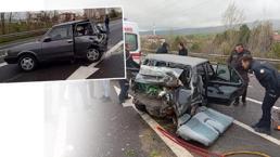 Çankırı'da kamyonet park halindeki otomobile çarptı! 3 ölü, 5 yaralı