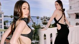 Cannes'a damga vurdu! Demet Özdemir'in pozlarına beğeni yağmuru