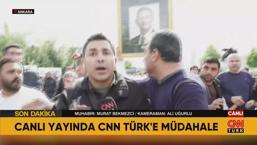 Son dakika... CNN Türk muhabirine müdahale! Canlı yayında gergin anlar: 'Ali Mahir Başarır sol kulağıma vurdu'