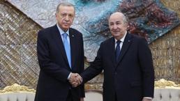 Cumhurbaşkanı Erdoğan Cezayir Cumhurbaşkanı Tebbun ile görüştü!