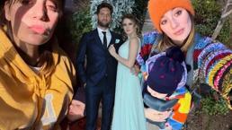 Gizem Karaca'dan mutlu aile tablosu! Eşi ve kızıyla yeni karesini paylaştı