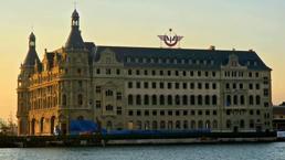 Haydarpaşa'da iskeleler kalktı, tarihi cephe gün yüzüne çıktı