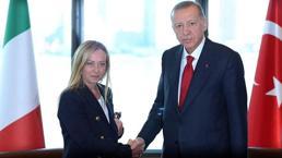 Cumhurbaşkanı Erdoğan İtalya Başbakanı Meloni ile görüştü