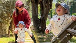 Gizem Karaca ve kızı Leyla Yaz'dan eğlenceli paylaşım! 'Ne çekiyon habiye'