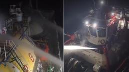 Denizcilik Genel Müdürlüğü duyurdu: Karadeniz'de dron saldırısına uğrayan LPG tankeri için kurtarma operasyonu